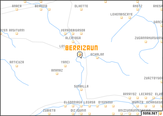 map of Berrizáun