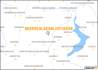 map of Berrocal de Salvatierra