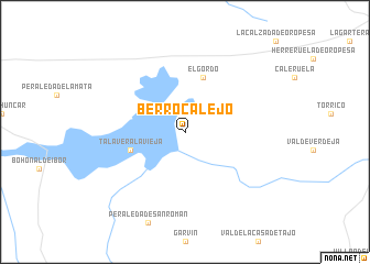 map of Berrocalejo