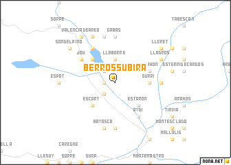 map of Berrós-Subirá