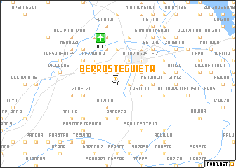 map of Berrosteguieta