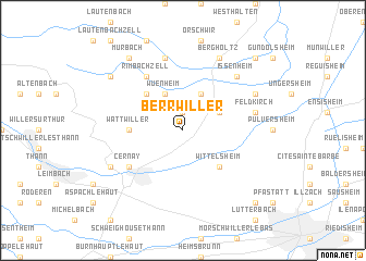 map of Berrwiller