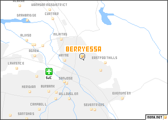 map of Berryessa