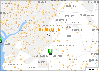 map of Berry Lane