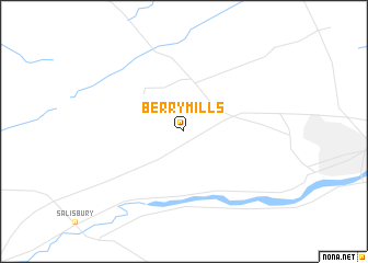 map of Berry Mills