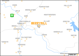 map of Berry Mill