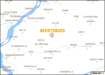 map of Berrysburg