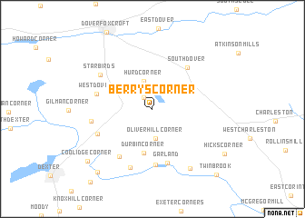 map of Berrys Corner