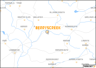 map of Berrys Creek