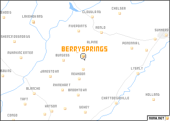 map of Berry Springs