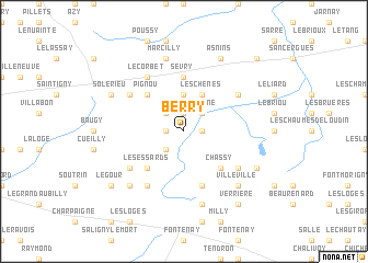 Berry (France) map - nona.net