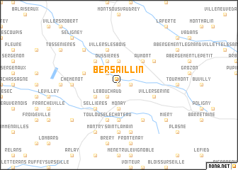 map of Bersaillin