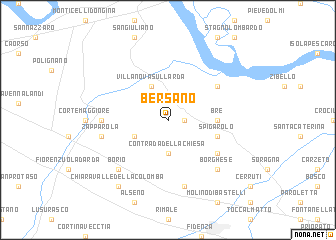 map of Bersano