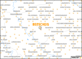 map of Berscheid