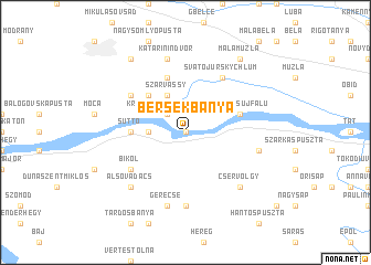 map of Bersekbánya