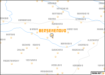 map of Bersemënovo