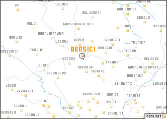 map of Beršići