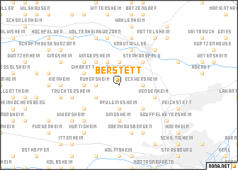 map of Berstett