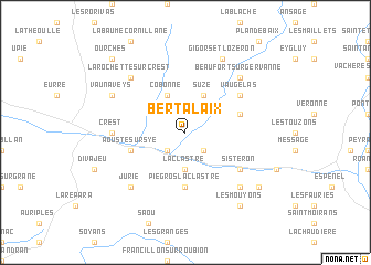 map of Bertalaix