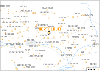 map of Bertelovci