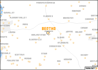 map of Bertha