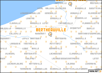 map of Bertheauville