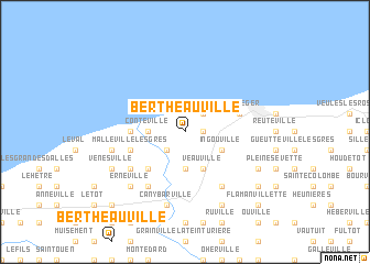 map of Bertheauville