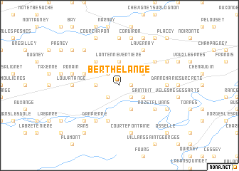 map of Berthelange