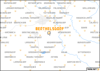 map of Berthelsdorf