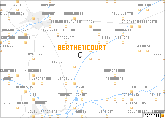 map of Berthenicourt