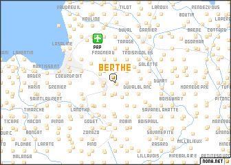 map of Berthe