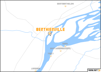 map of Berthierville