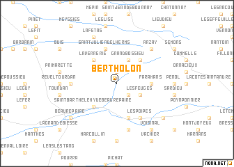 map of Bertholon