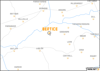 map of Bertice