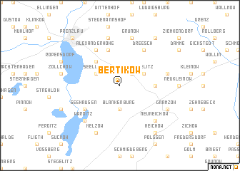 map of Bertikow