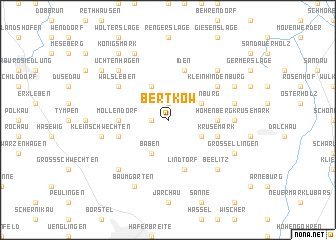 map of Bertkow