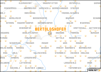 map of Bertoldshofen