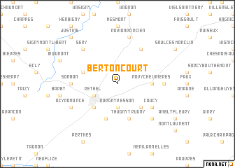 map of Bertoncourt