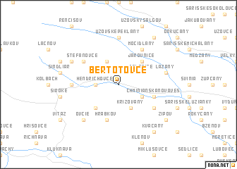 map of Bertotovce