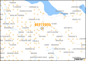 map of Bertrand