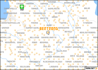map of Bertrand