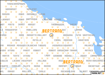 map of Bertrand