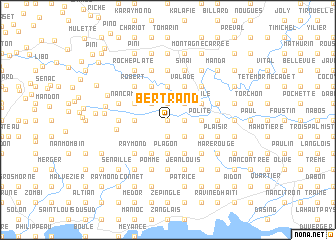 map of Bertrand