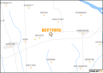 map of Bertrand