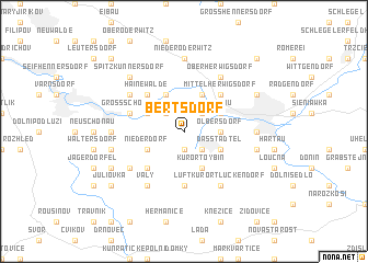 map of Bertsdorf