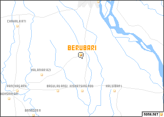 map of Berubāri