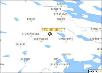 map of Berunovo