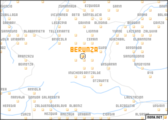 map of Berunza