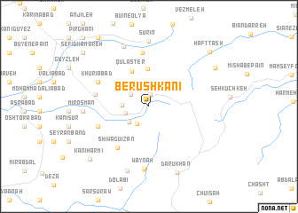 map of Berūshkānī