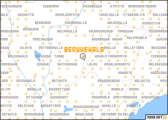 map of Beruwewala